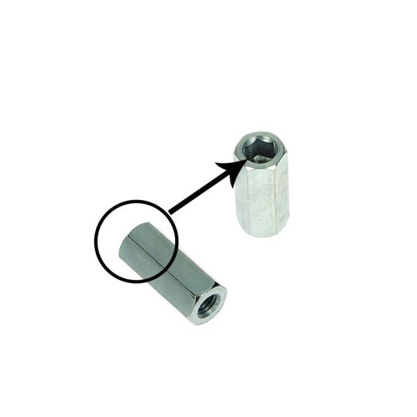 Auspuffmutter M6 hoch mit Inbus innen